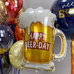 Сет гелиевых шаров «Happy Beer-Day» с кружкой пива и раком