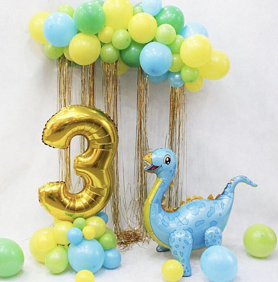 Сет для оформления дня рождения в стиле "Динозавры"