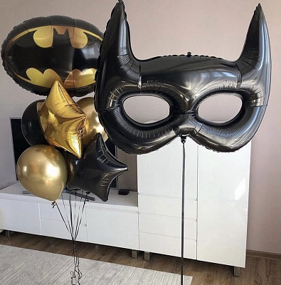 Сет из шаров с маской Бэтмена