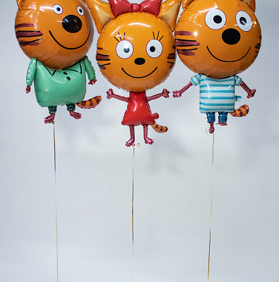 Воздушные шары "Три кота"