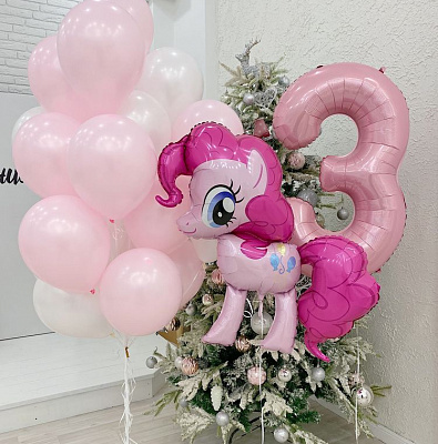Сет из шаров на день рождения  "Мой маленький пони"