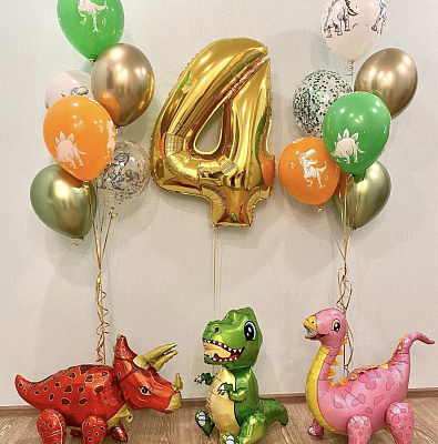 Сет на день рождения с динозаврами