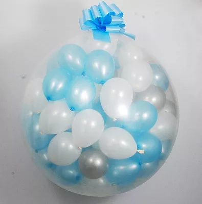 Шар-сюрприз из воздушных шаров — купить на День рождения шарики с сюрпризом в Москве